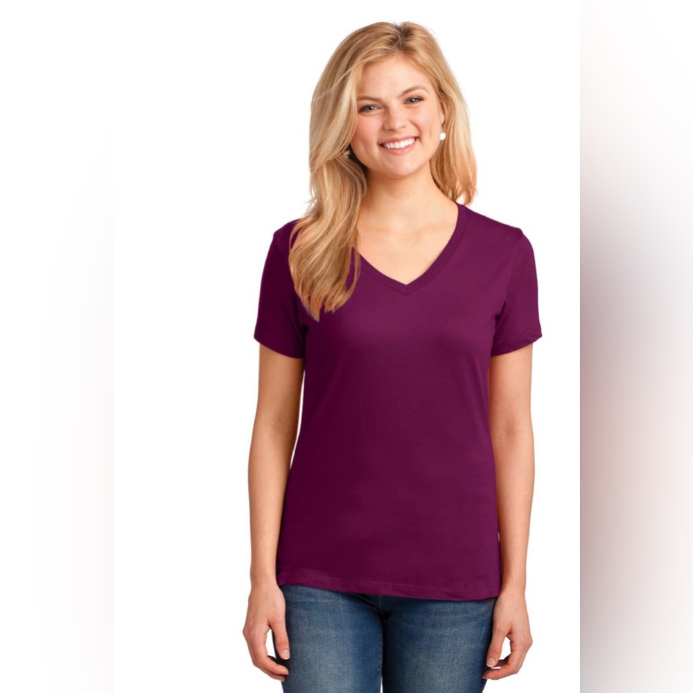 Terra &Sky V-neck T-shirts sz OX